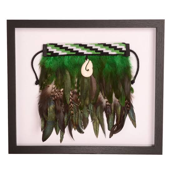 Glass Framed Mini Green Korowai
