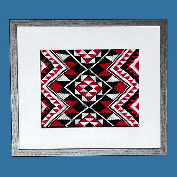 Glass Framed Red Taniko Band