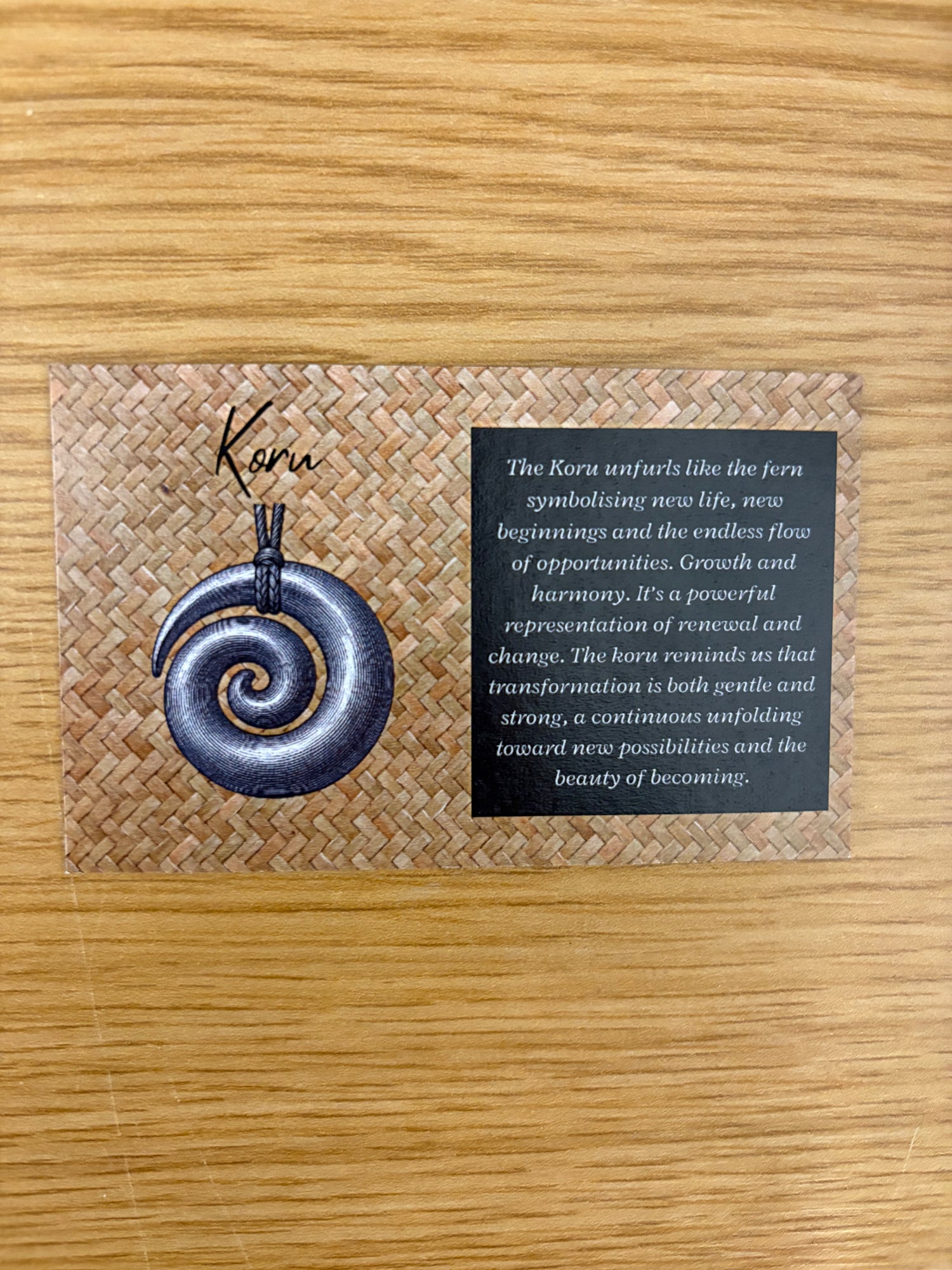 Meaning card
