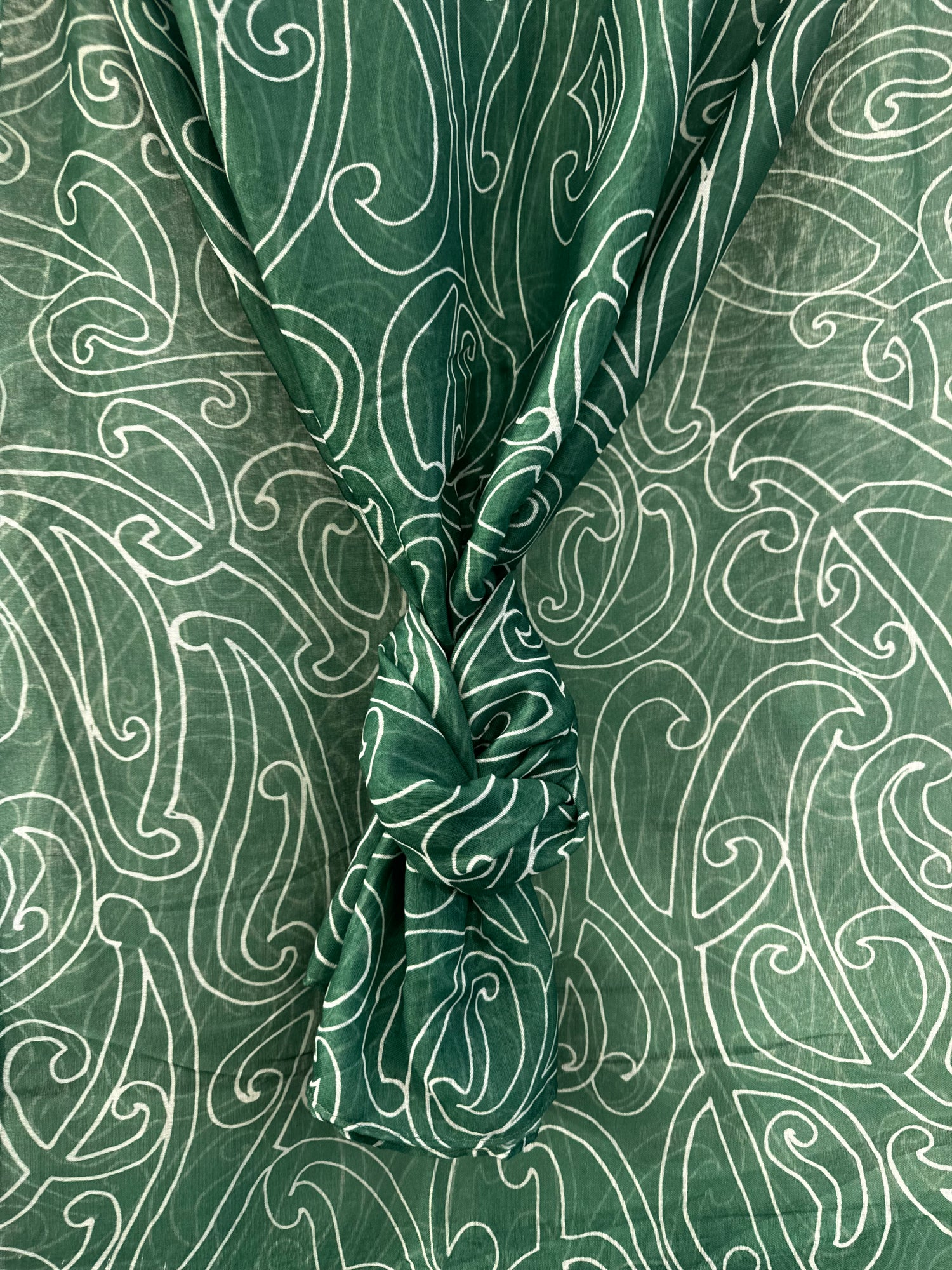 Green Koru Scarf