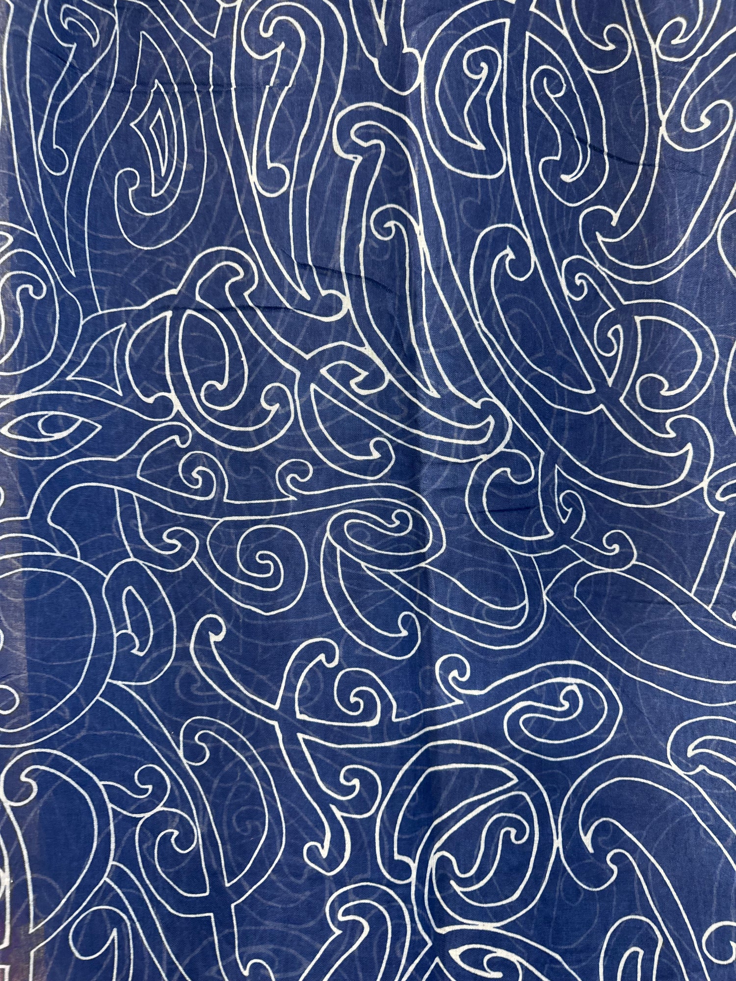 Blue Koru Scarf