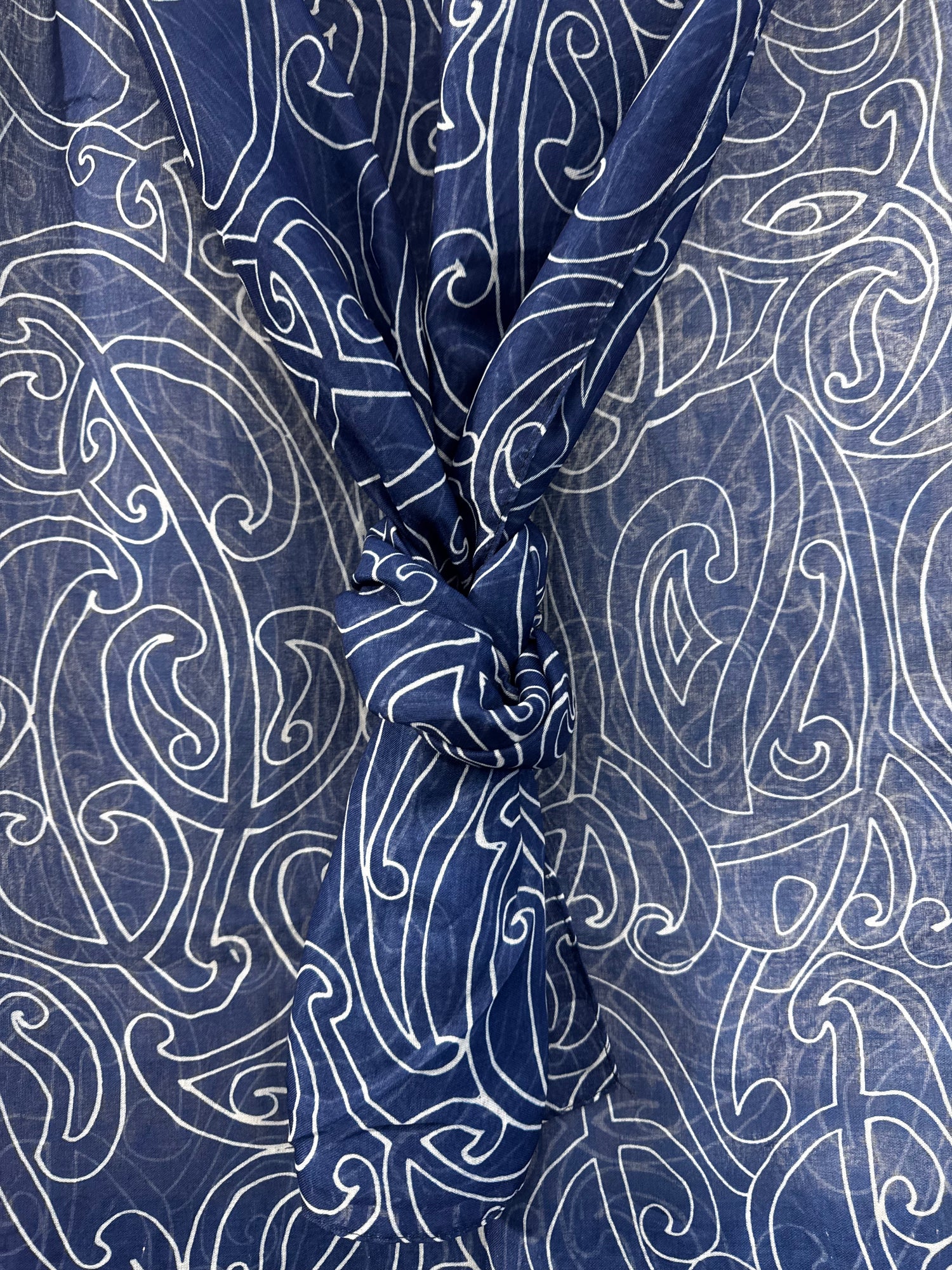 Blue Koru Scarf