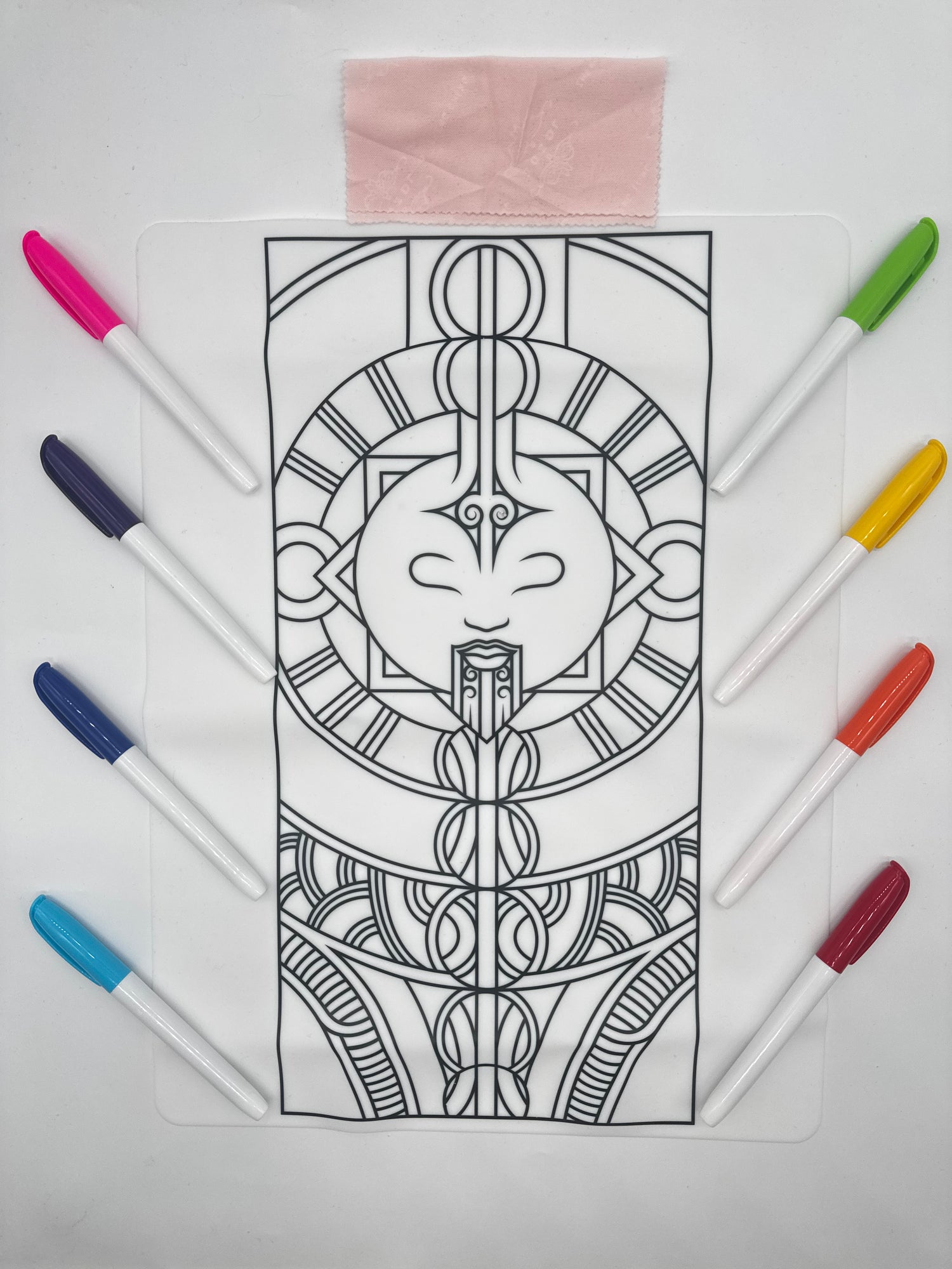 Washable Colouring (Moon Design)