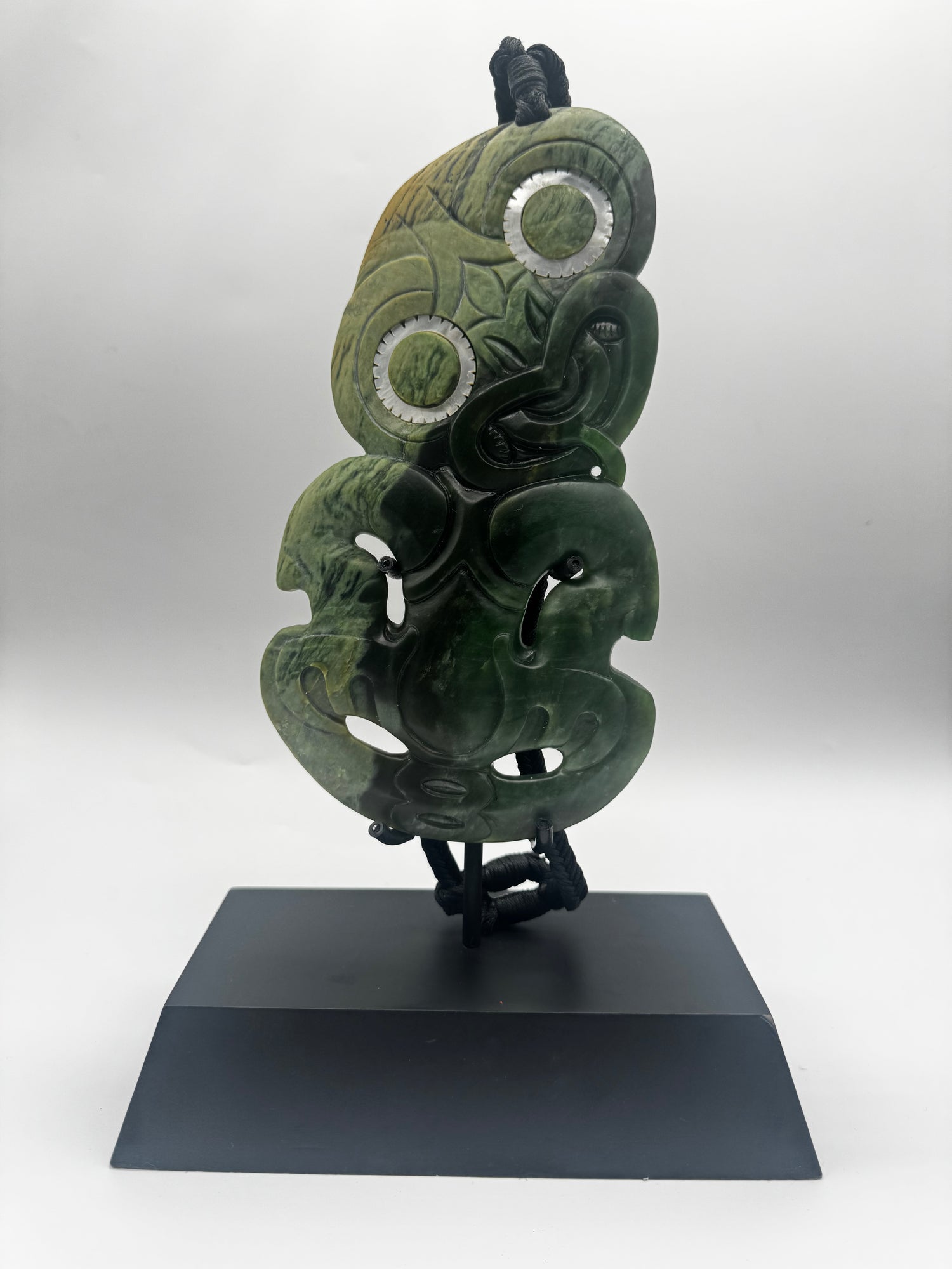 Tiki Pounamu Necklace & Display