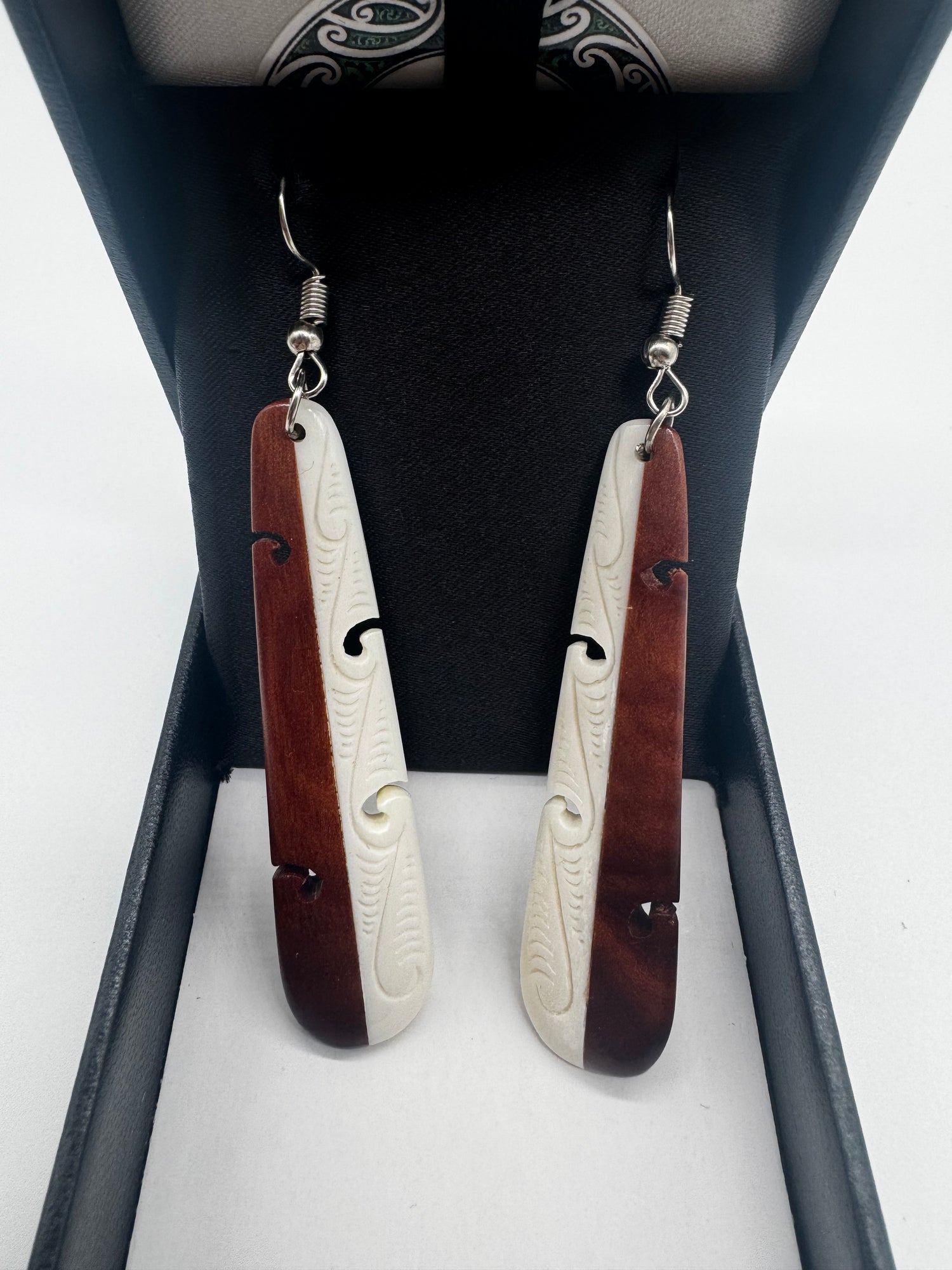 Wooden Bone Earrings