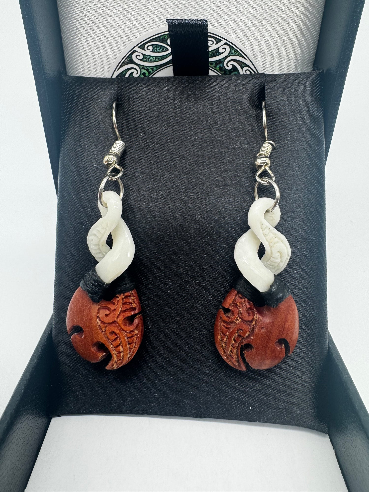 Wooden Bone Earrings