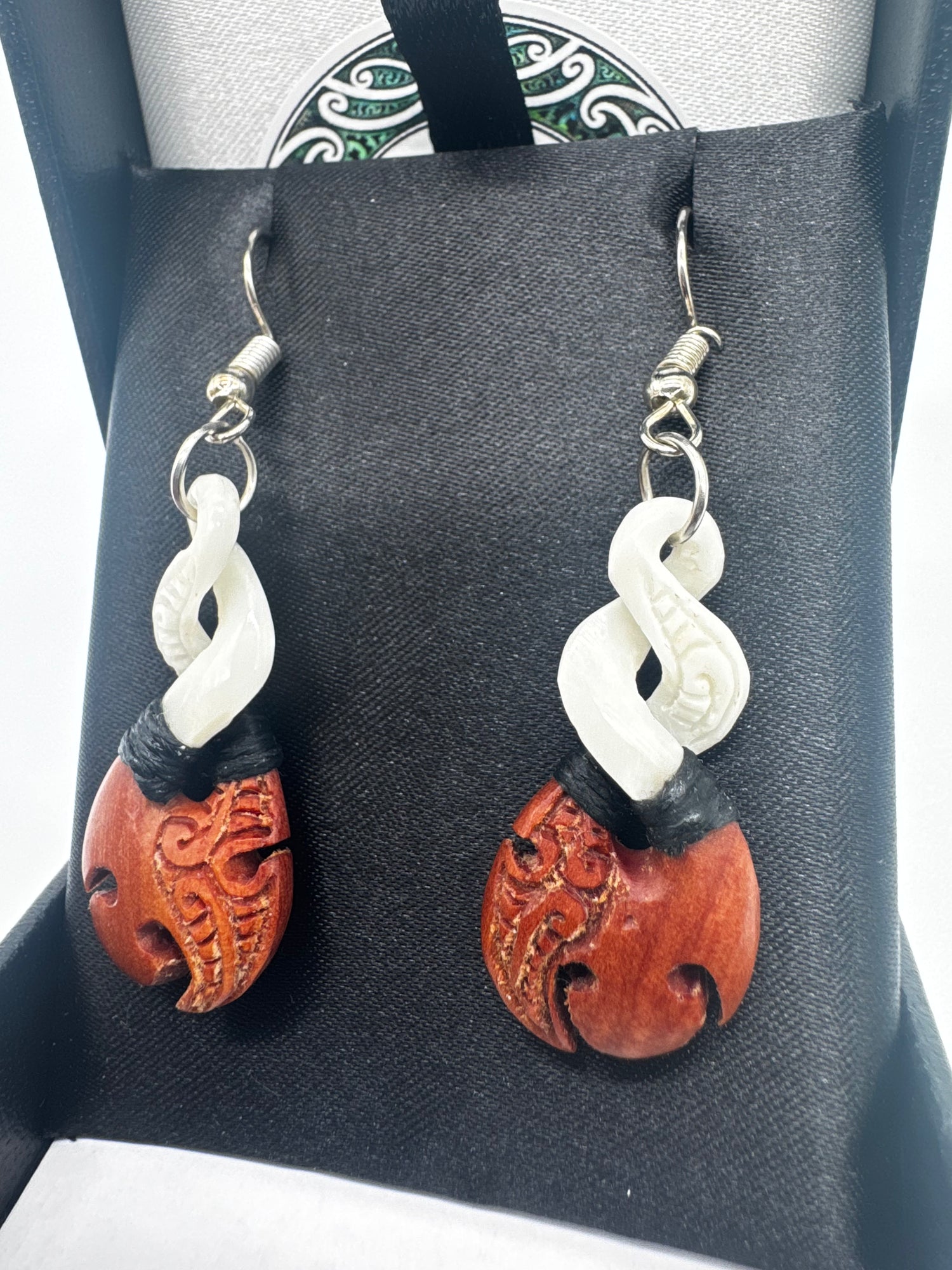 Wooden Bone Earrings