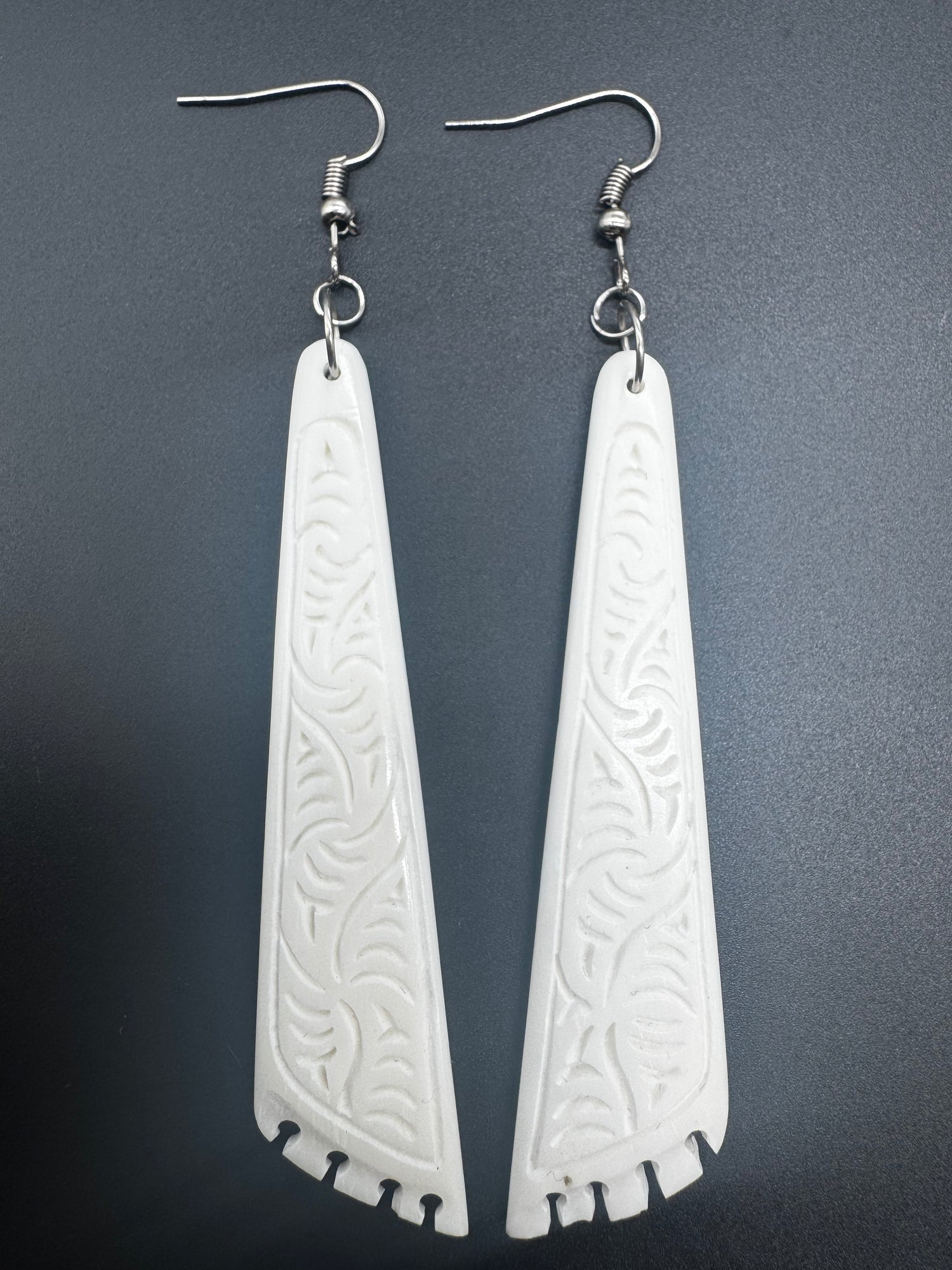 Intricate Bone Earrings