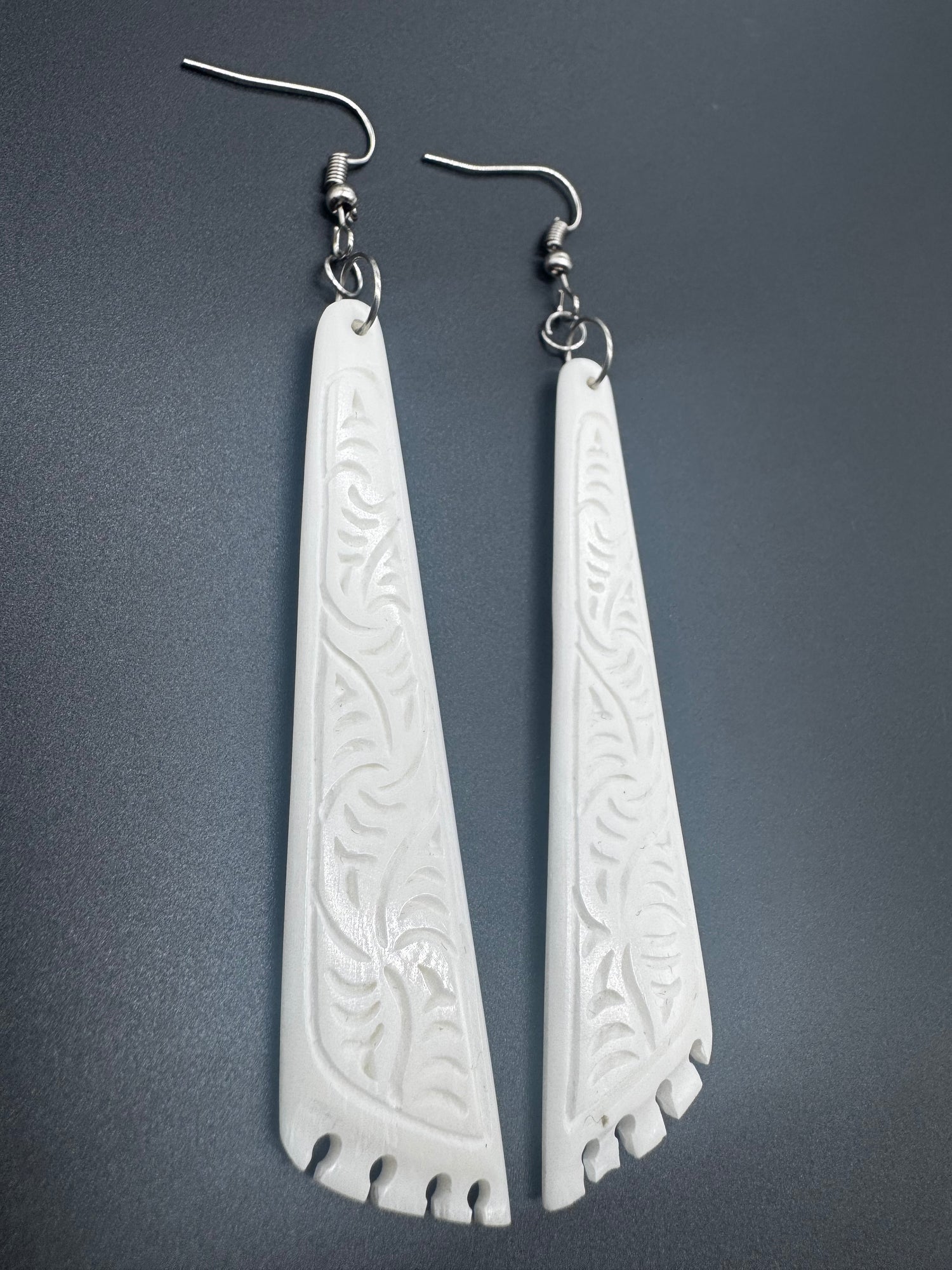 Intricate Bone Earrings