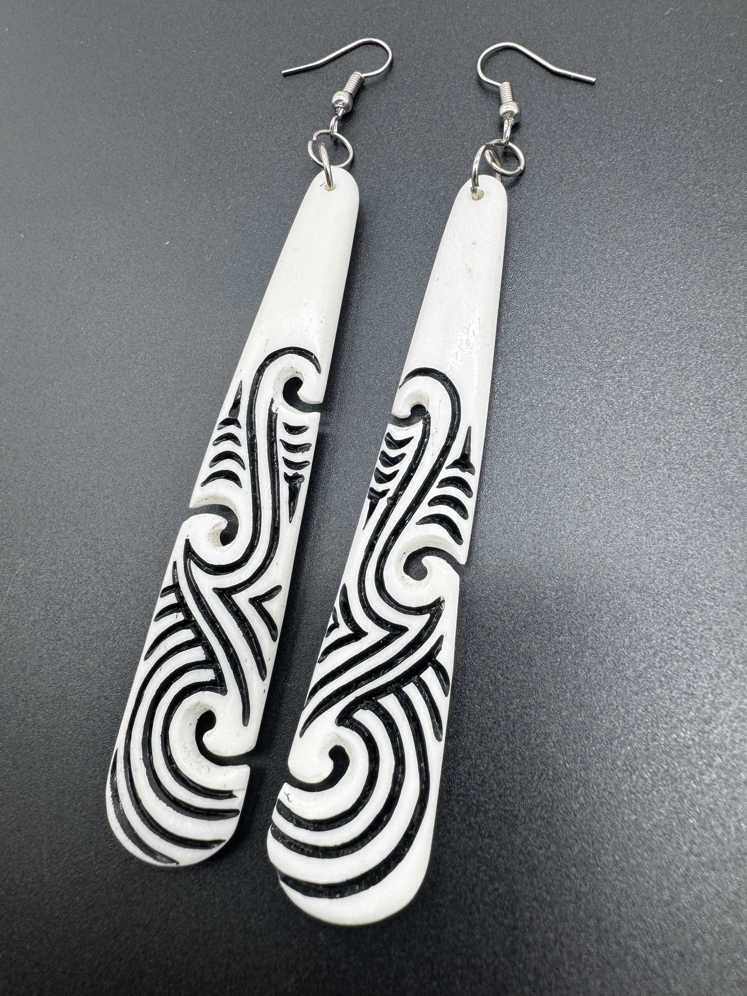 Intricate Bone Earrings