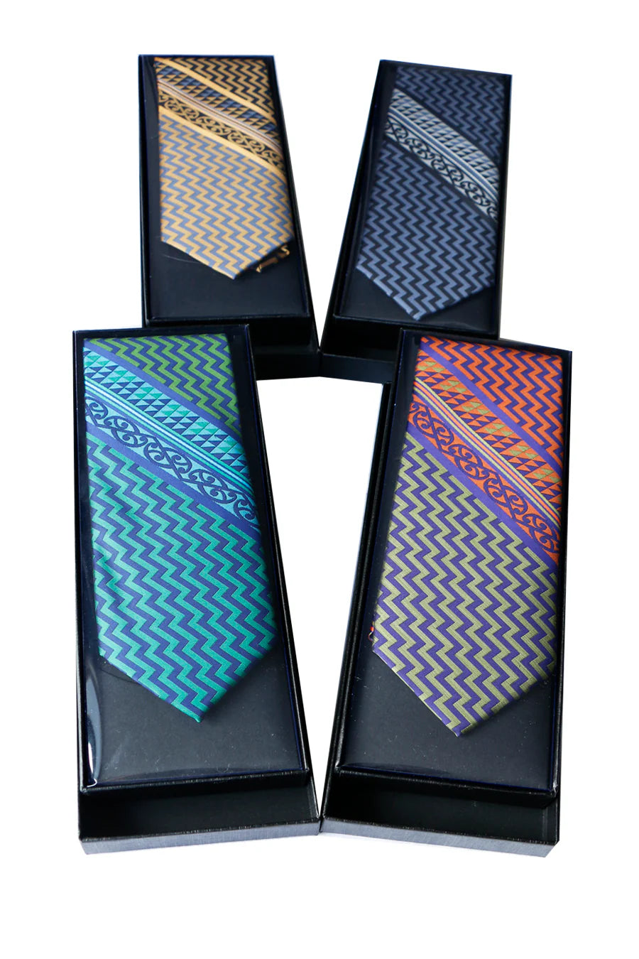 Poutama Neck Tie- Gold