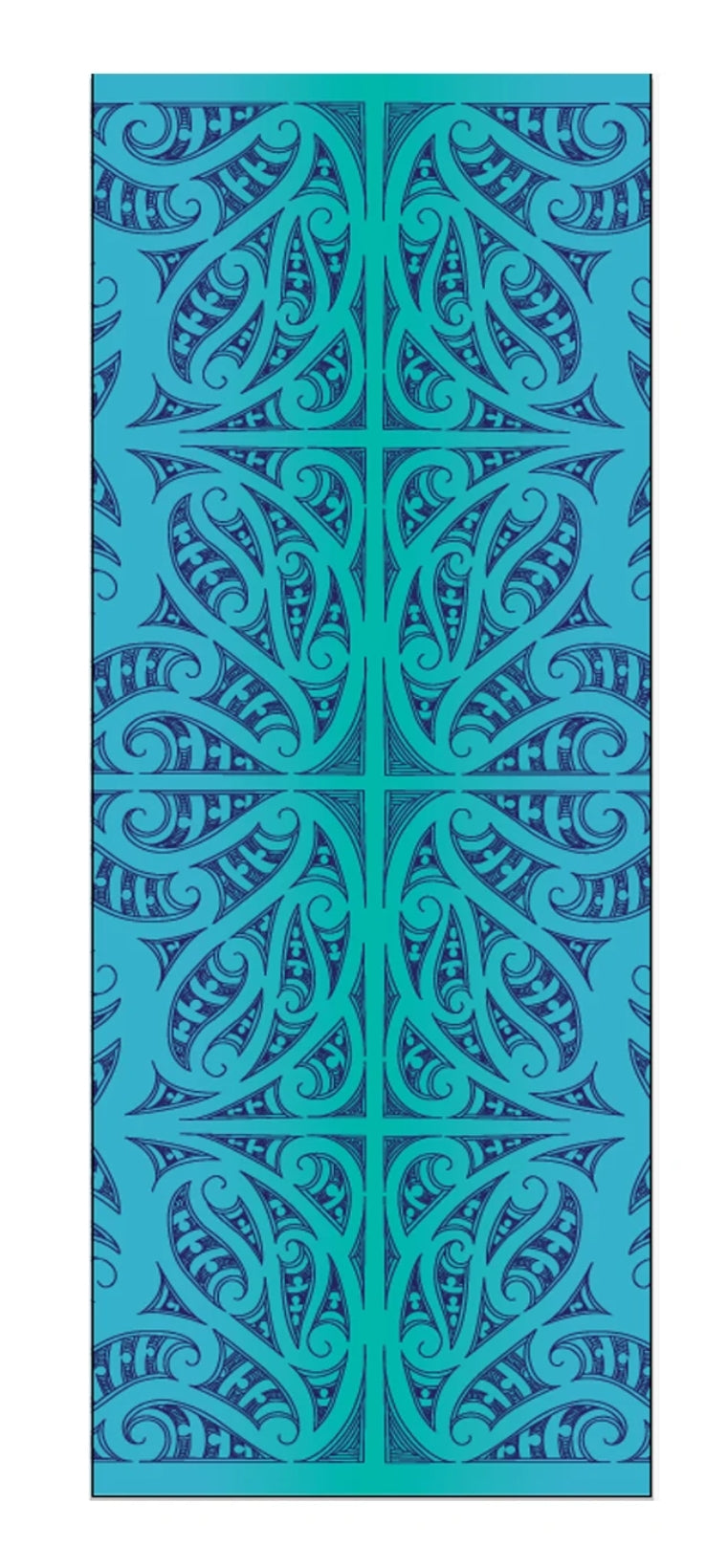 Koru Teal Scarf