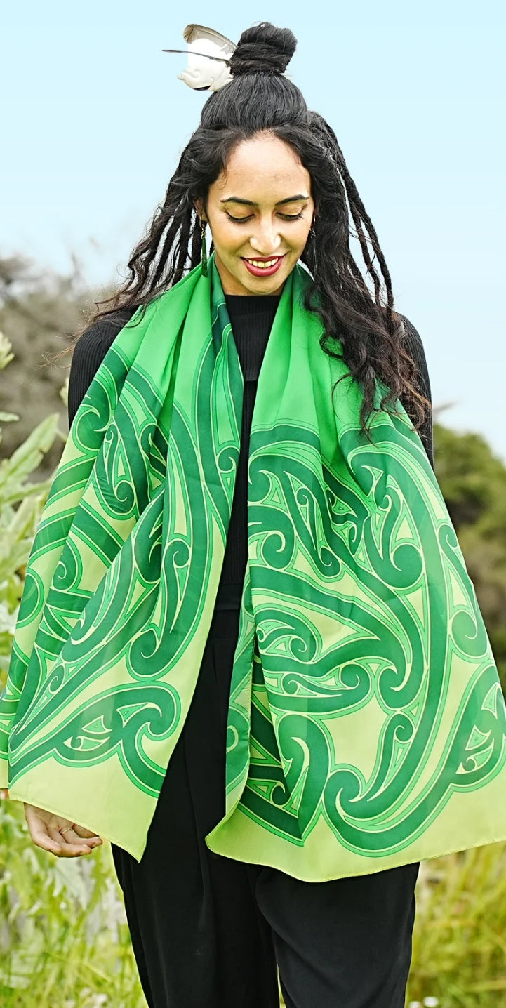Moana Green Scarf