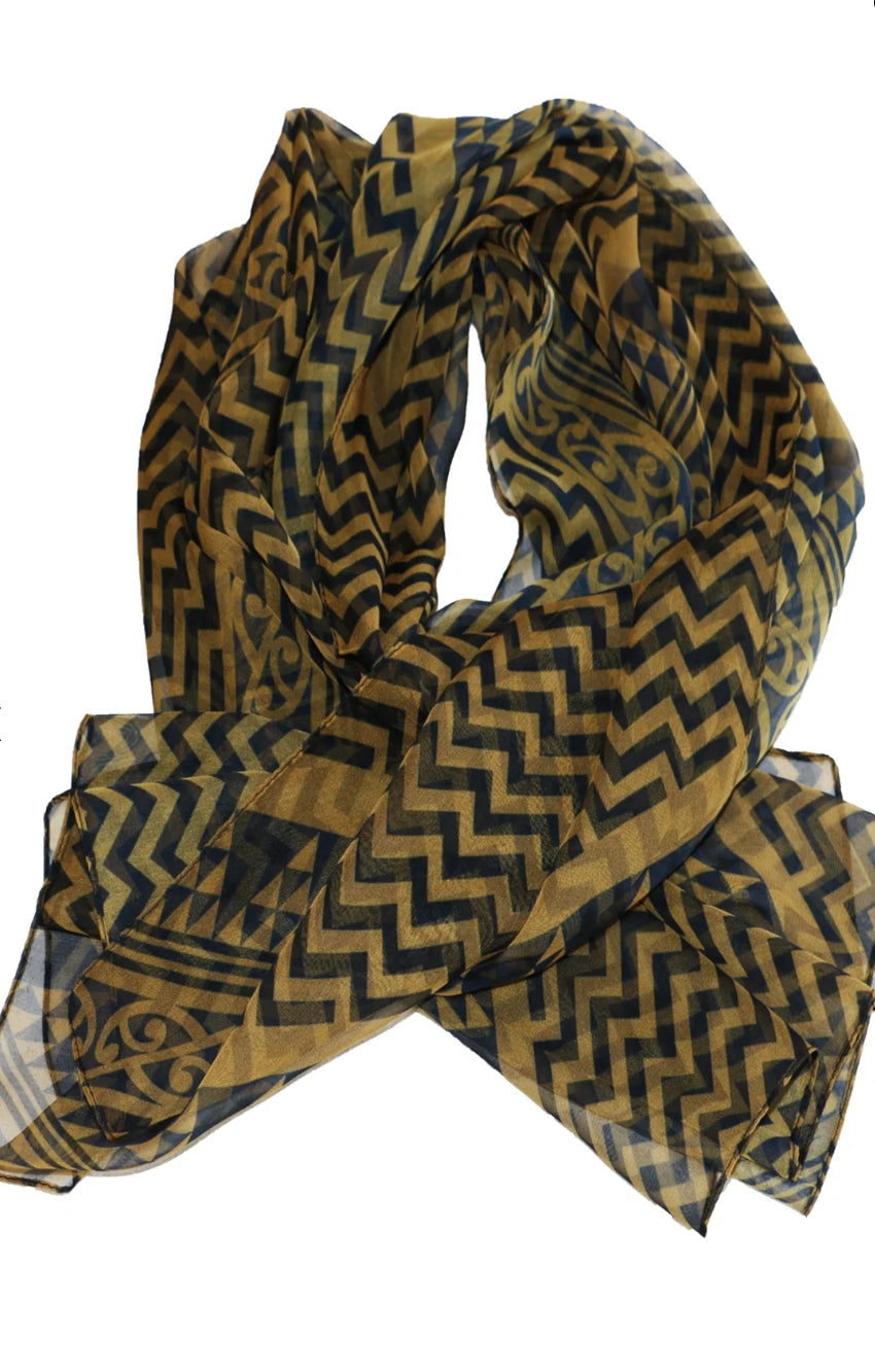 Poutama Gold Scarf
