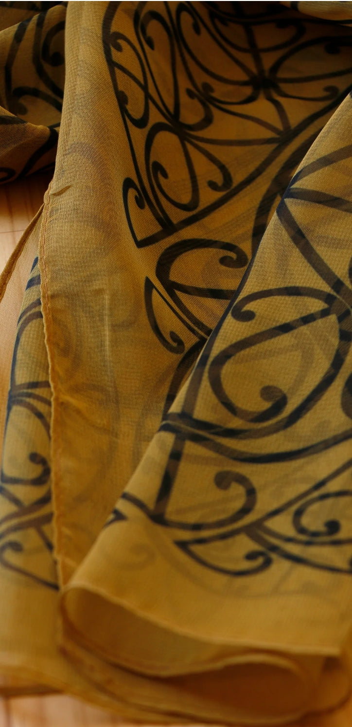 Putiputi Old Gold Scarf