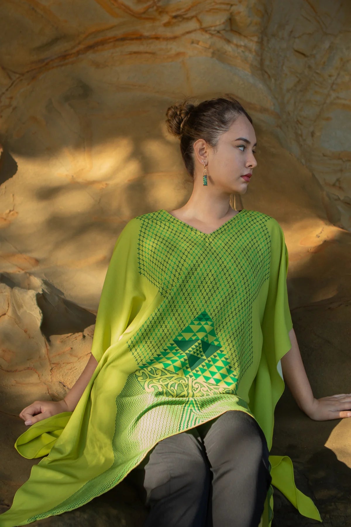 Butterfly Kaftan Transcending -Citrus
