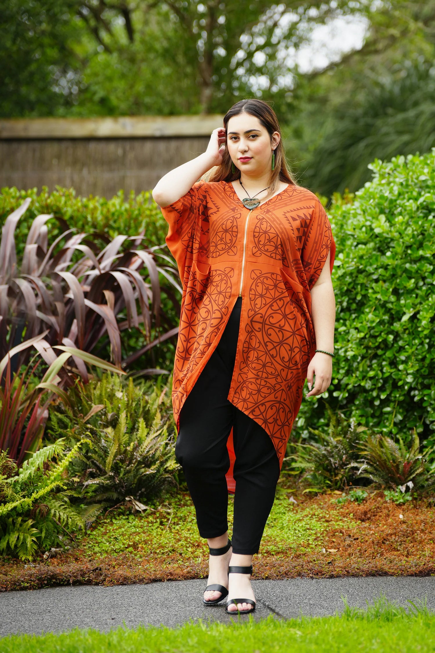 Putiputi Kaftan- Terracotta