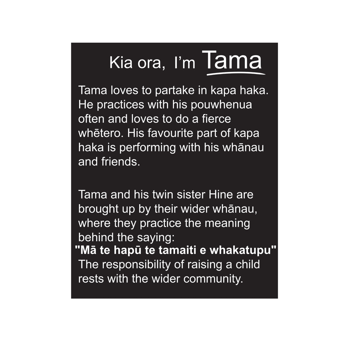 Kapa Haka Boy Doll