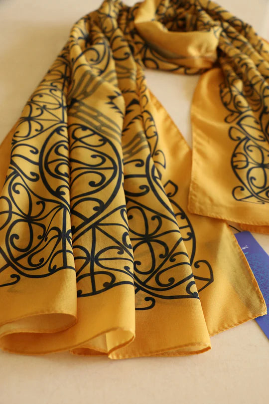 Scarf- Putiputi Yellow Gold
