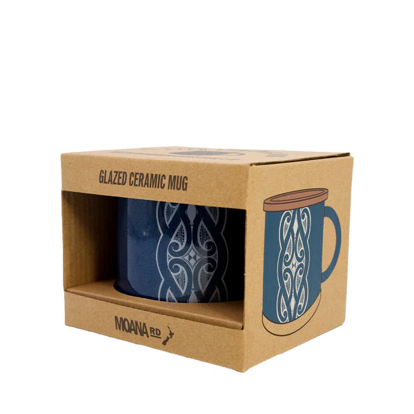 Navy Glazed Ceramic Mug- Moana Rd