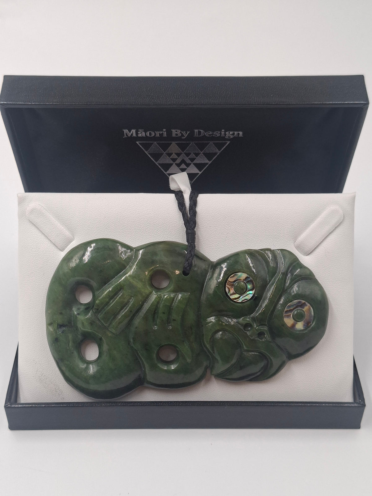 Tiki Side Hanging Pounamu Necklace