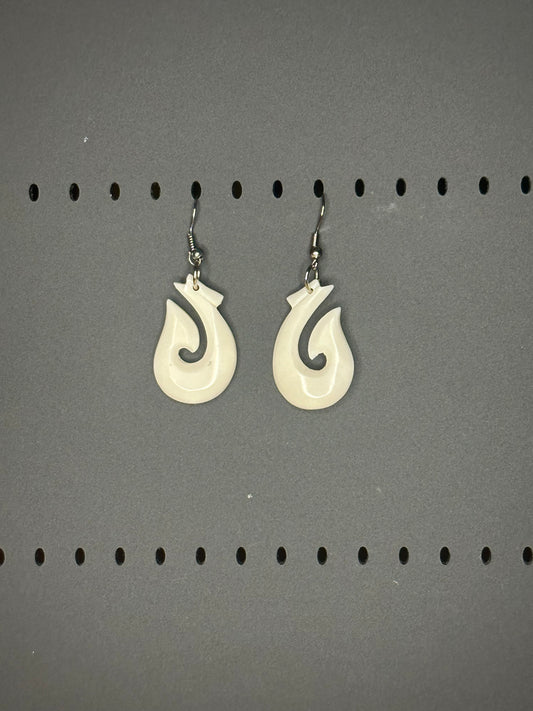 Bone earrings